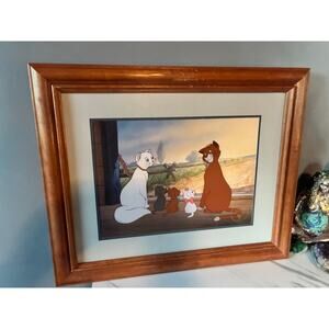 1996 Disney Store Limited Edition Aristocats Lithograph – Framed